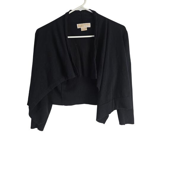 MICHAEL Michael Kors Sweaters - Michael Michael Kors Cropped Sweater Petite M Womens Black Pull On Classic